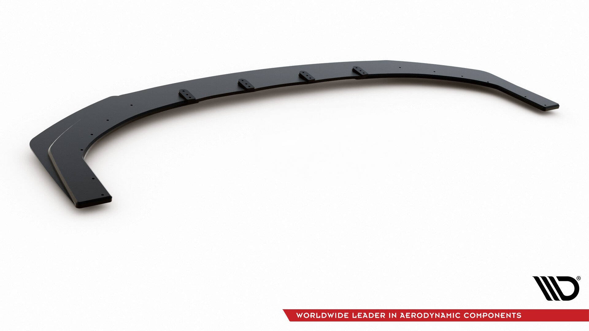 Street Pro Front Ansatz für + Flaps für Hyundai I30 N Mk3 Hatchback / Fastback schwarz Hochglanz