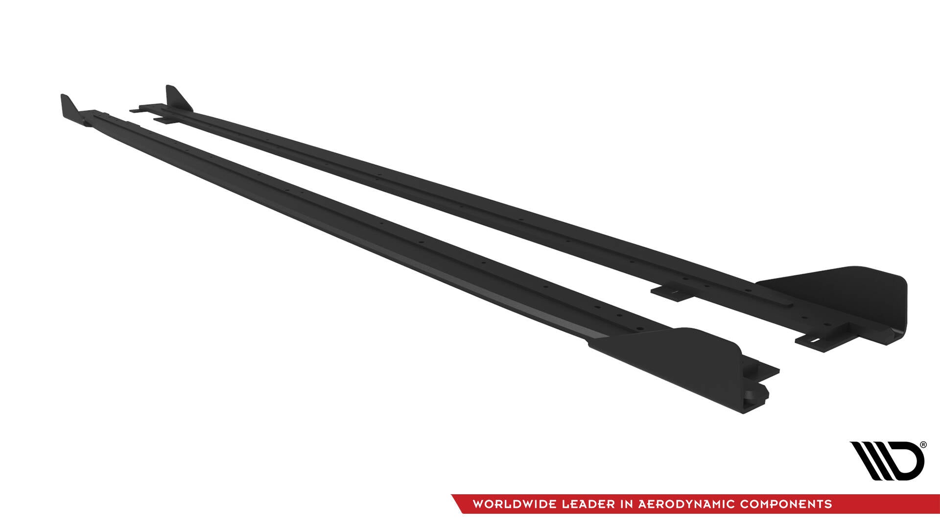 Street Pro Seitenschweller Ansatz für + Flaps Kia Proceed GT / GT-Line Mk1 Facelift / Ceed GT Mk3 Facelift  schwarz Hochglanz