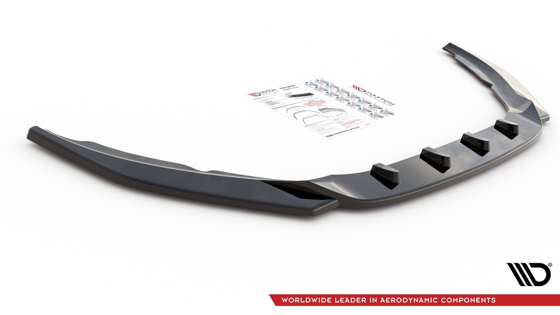 Front Ansatz V.2 für Volvo S60 R-Design Mk2 Facelift schwarz Hochglanz