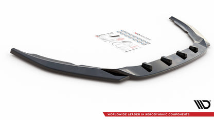 Front Ansatz V.2 für Volvo S60 R-Design Mk2 Facelift schwarz Hochglanz