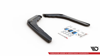 Heck Ansatz Flaps Diffusor V.2 für BMW M4 F82 schwarz Hochglanz