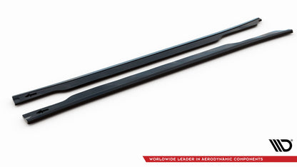 Seitenschweller Ansatz für Kia EV6 GT-Line Mk1 schwarz Hochglanz