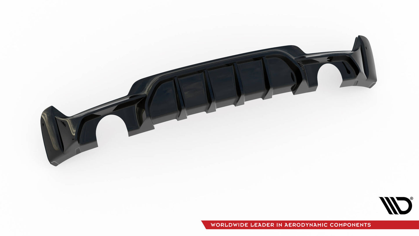 Diffusor Heck Ansatz für BMW 4er Coupe / Gran Coupe / Cabrio M-Paket F32 / F36 / F33 (Einzelauspuff li. re.)