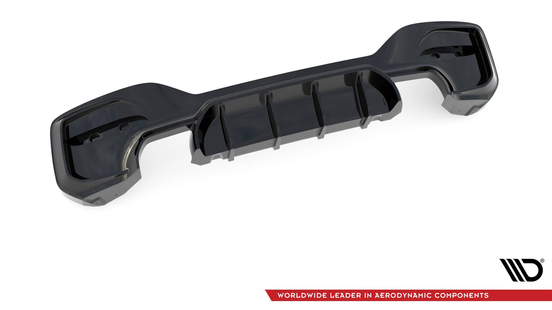 Diffusor Heck Ansatz für Bmw 1 F20/ F21 Facelift M-Power schwarz Hochglanz