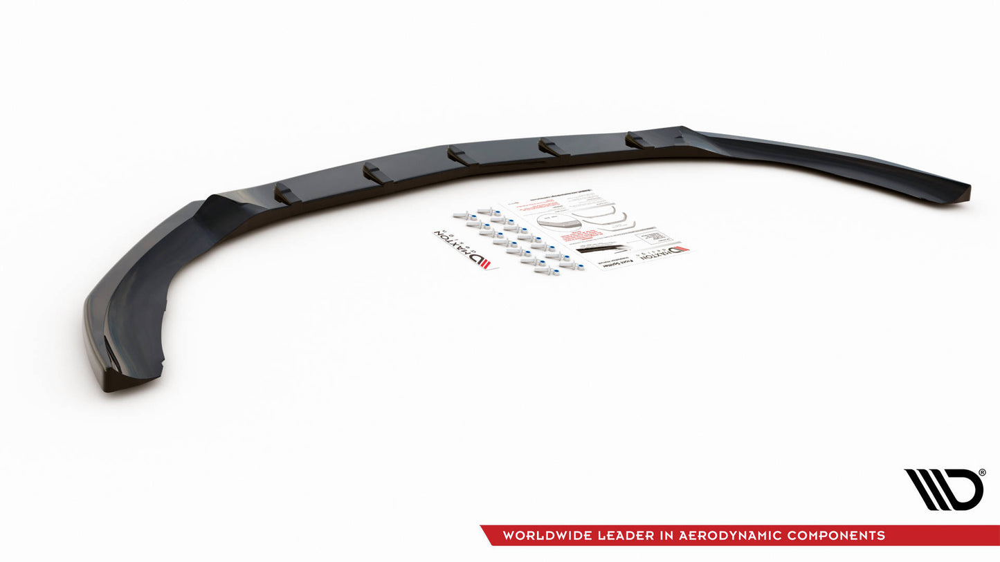 Front Ansatz V.5 für Mercedes A35 AMG / AMG-Line W177  schwarz Hochglanz