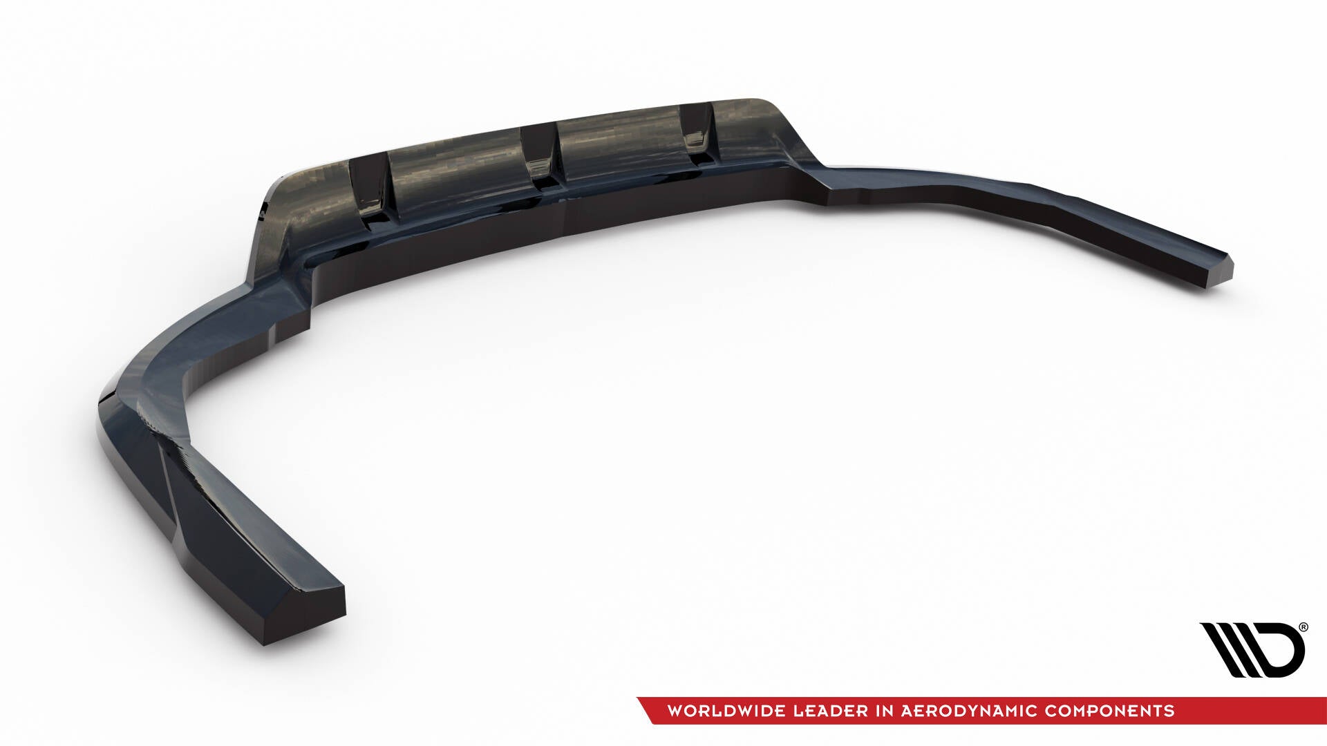 Mittlerer Cup Diffusor DTM Look Heck Ansatz für V.1 BMW X5 M-Paket G05 Facelift schwarz Hochglanz