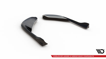 Heck Ansatz Flaps Diffusor für Alfa Romeo Giulia Quadrifoglio schwarz Hochglanz