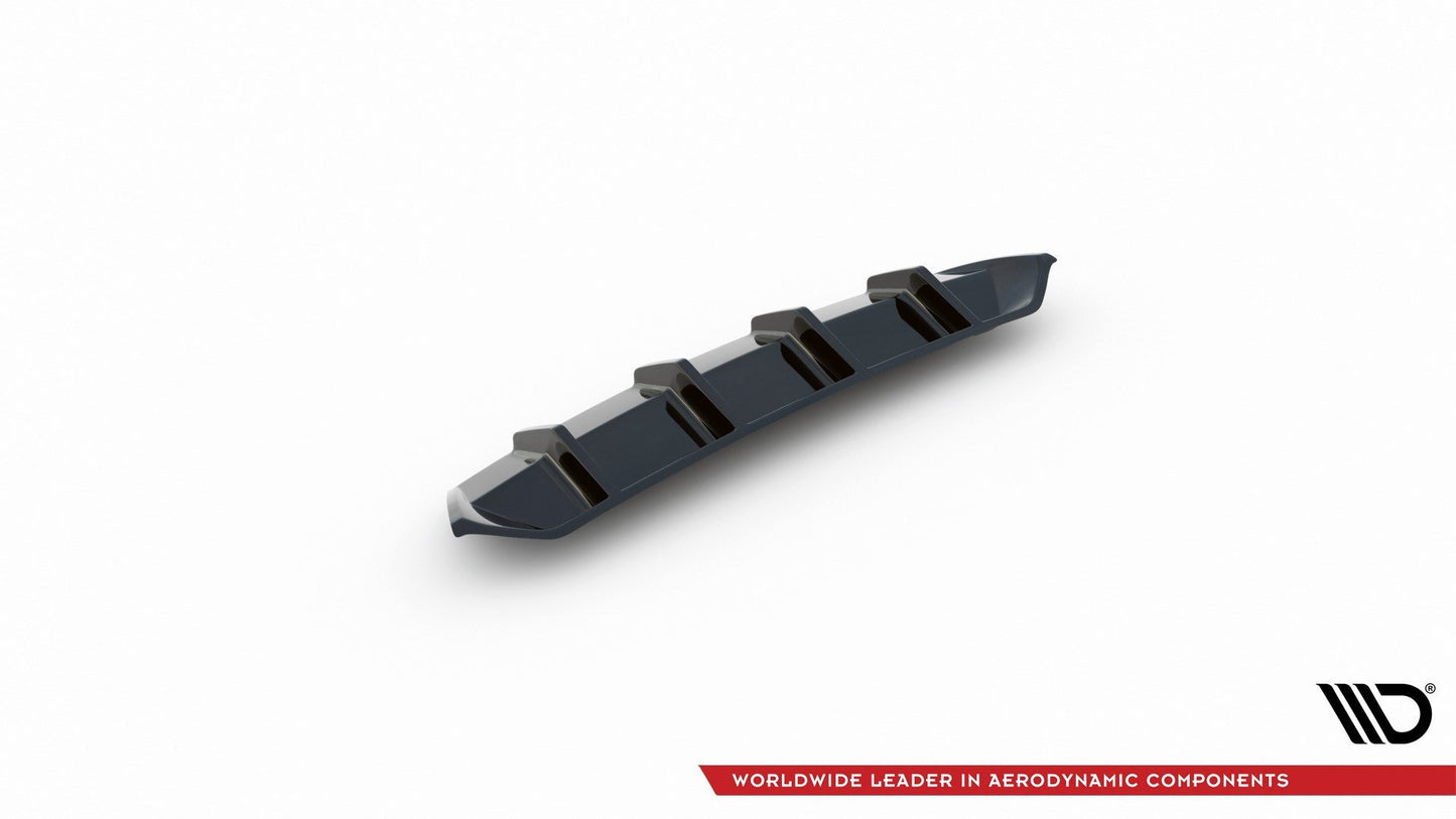 Diffusor Heck Ansatz V.1 für Skoda Octavia RS Mk3 / Mk3 FL Hatchback / Kombi schwarz Hochglanz