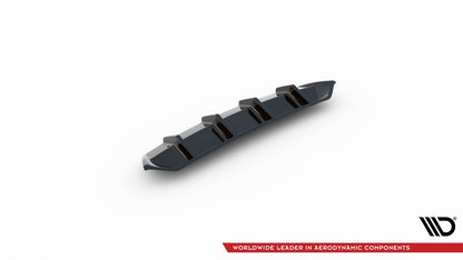 Diffusor Heck Ansatz V.1 für Skoda Octavia RS Mk3 / Mk3 FL Hatchback / Kombi schwarz Hochglanz