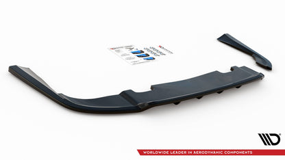 Mittlerer Cup Diffusor DTM Look Heck Ansatz für V.1 Volvo V90 Mk2 schwarz Hochglanz
