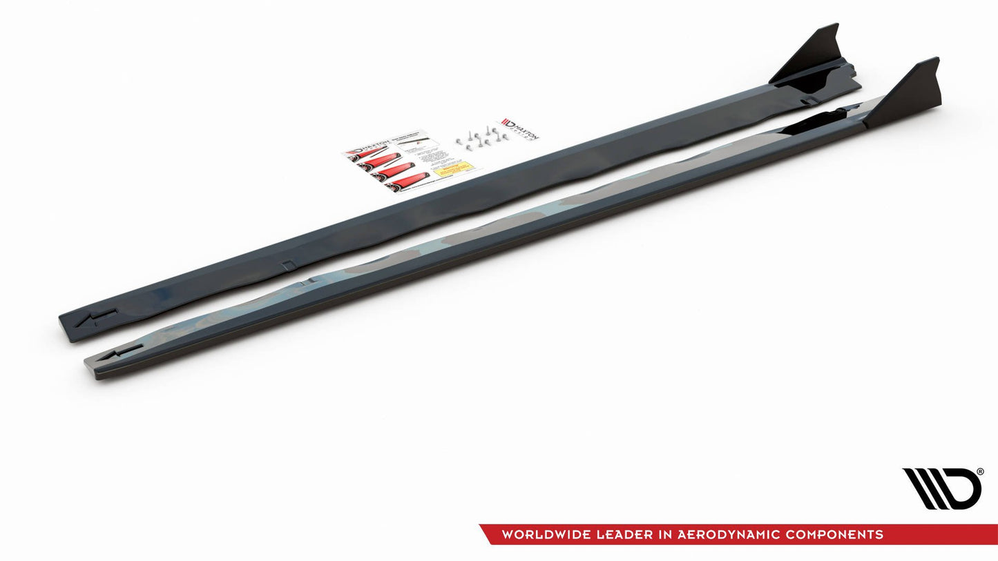 Seitenschweller Ansatz + Flaps für Ford Mustang GT Mk6 Facelift