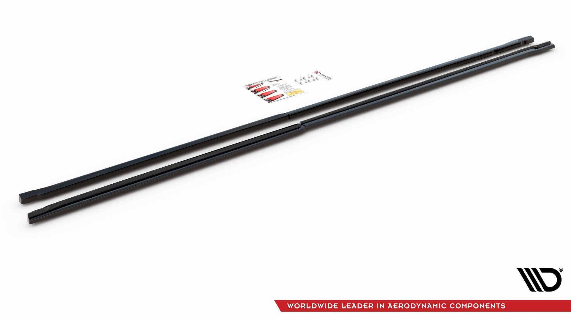 Seitenschweller Ansatz für Mercedes-Benz Vito Extra Long W447 Facelift / V Extra Long W447 Facelift schwarz Hochglanz