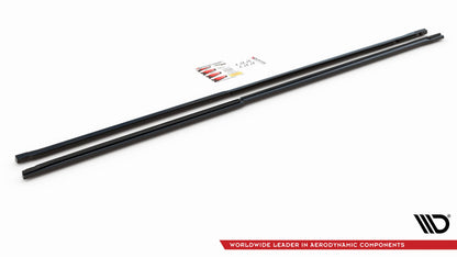 Seitenschweller Ansatz für Mercedes-Benz Vito Extra Long W447 Facelift / V Extra Long W447 Facelift schwarz Hochglanz