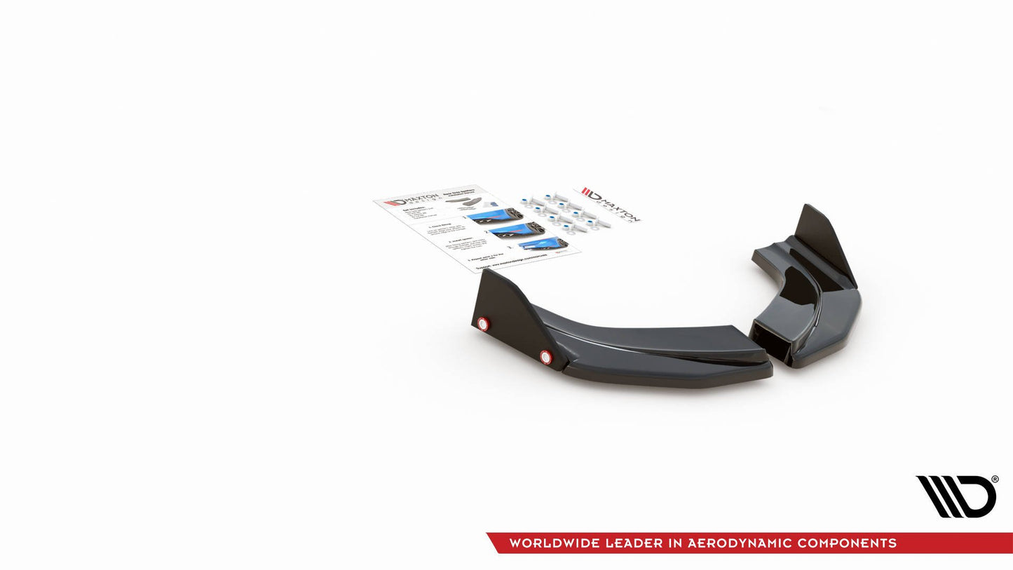 Heck Ansatz Flaps Diffusor V.6 + Flaps für Hyundai I30 N Mk3 Hatchback