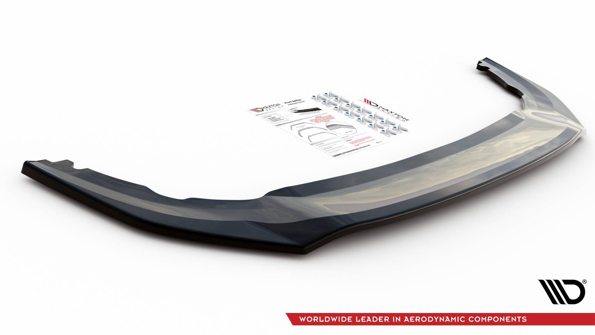 Front Ansatz V.3 für VW Golf GTI Clubsport Mk8 schwarz Hochglanz