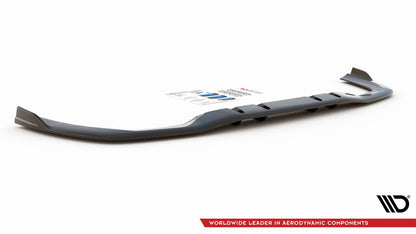 Mittlerer Cup Diffusor DTM Look Heck Ansatz V.2 für Mercedes A 35 AMG Limousine V177 schwarz Hochglanz