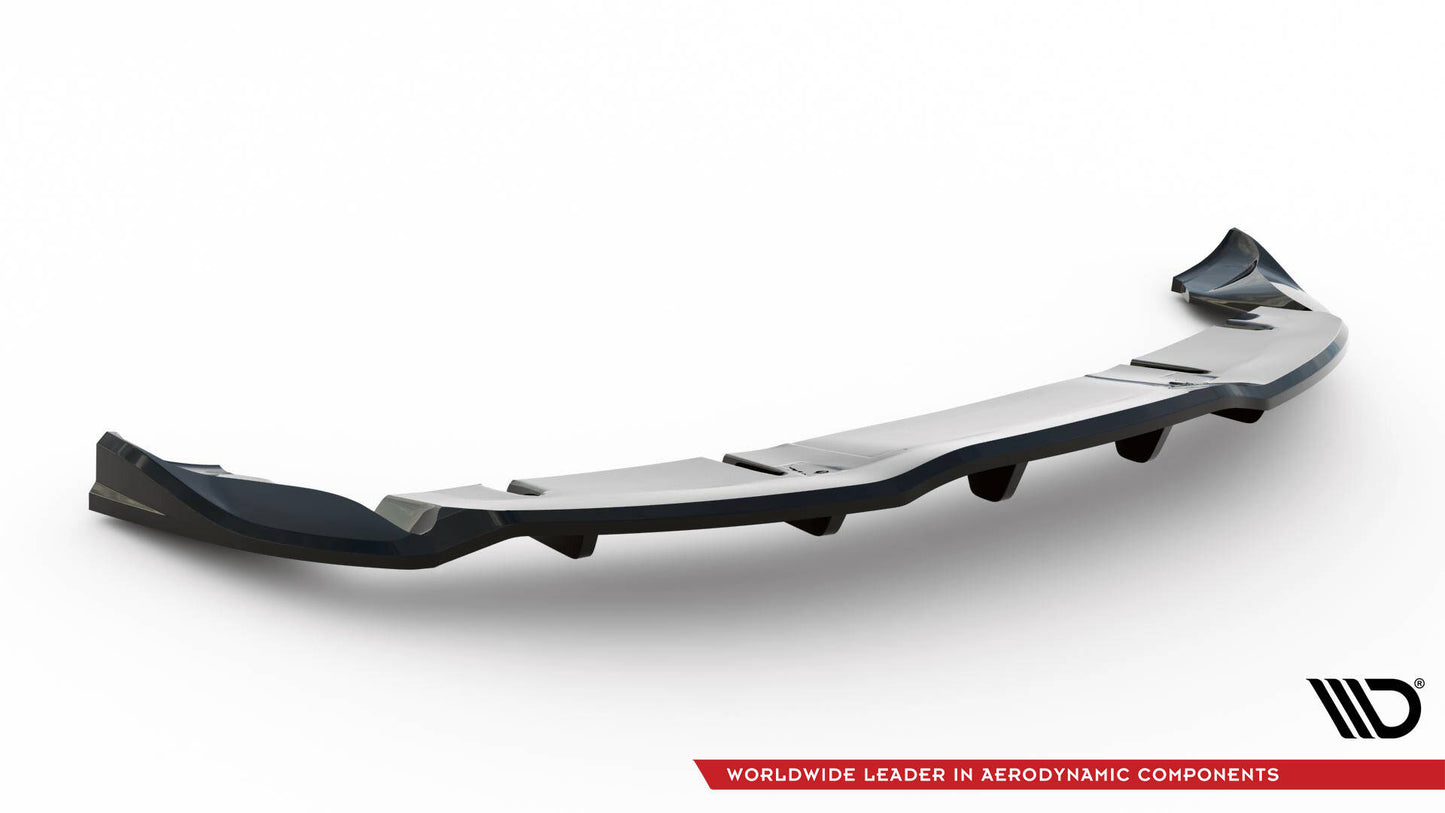 Mittlerer Cup Diffusor DTM Look Heck Ansatz V.2 für Tesla Model 3 Project HighlandFacelift schwarz Hochglanz