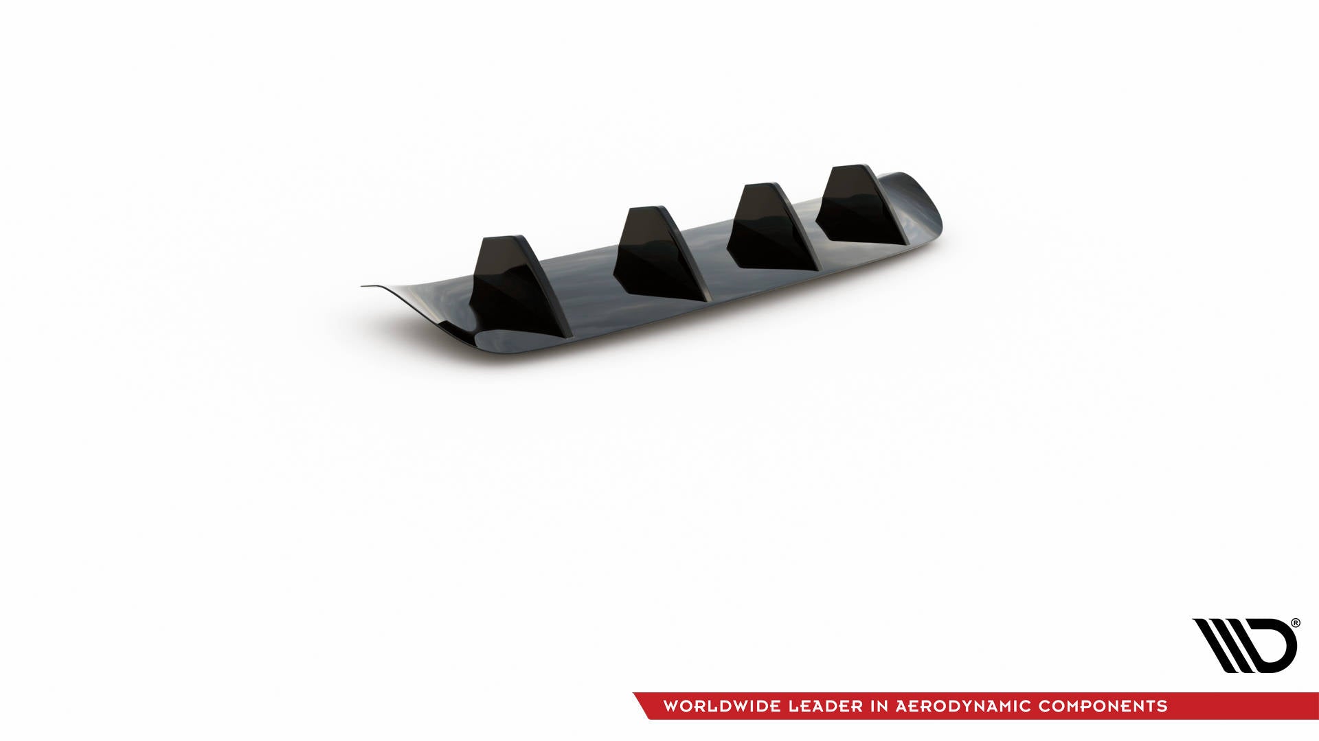 Diffusor Heck Ansatz für Porsche Panamera / Panamera Diesel 970 schwarz Hochglanz