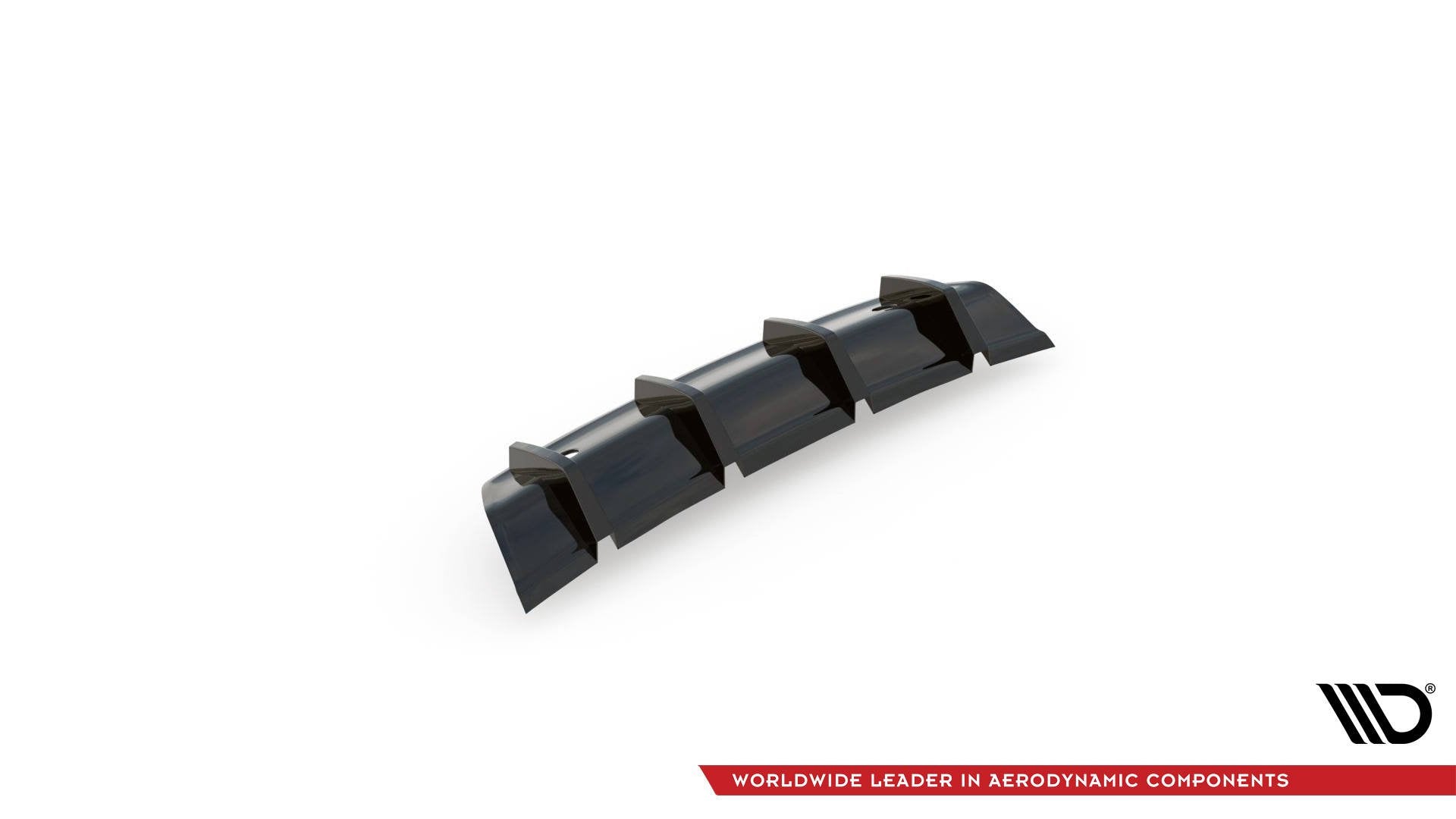 Diffusor Heck Ansatz für Volvo V40 R-design schwarz Hochglanz