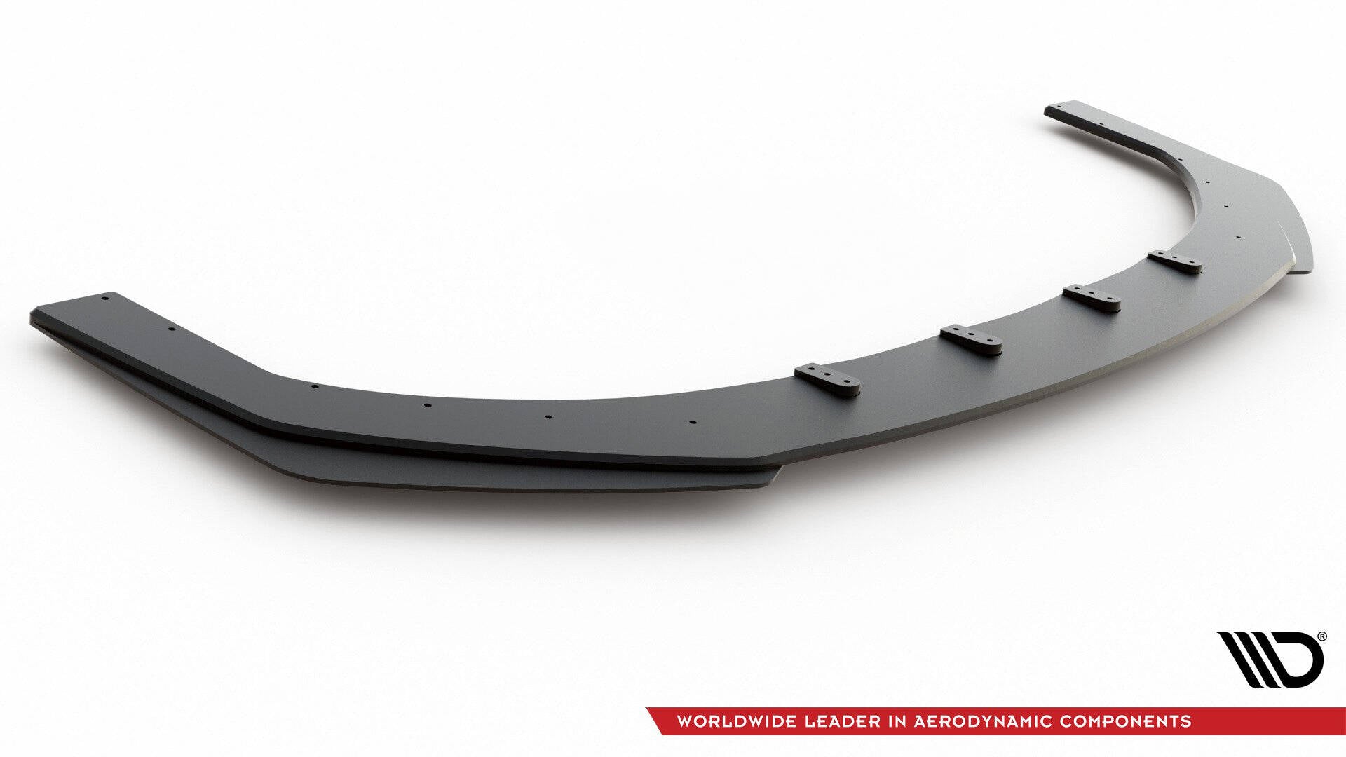 Street Pro Front Ansatz für + Flaps für Hyundai I30 N Mk3 Hatchback / Fastback schwarz Hochglanz