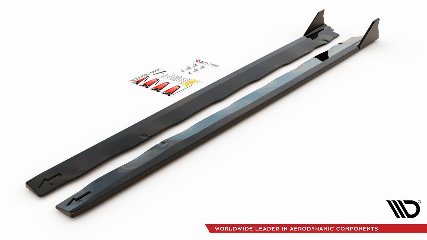 Seitenschweller Ansatz + Flaps für Ford Mustang GT Mk6 Facelift