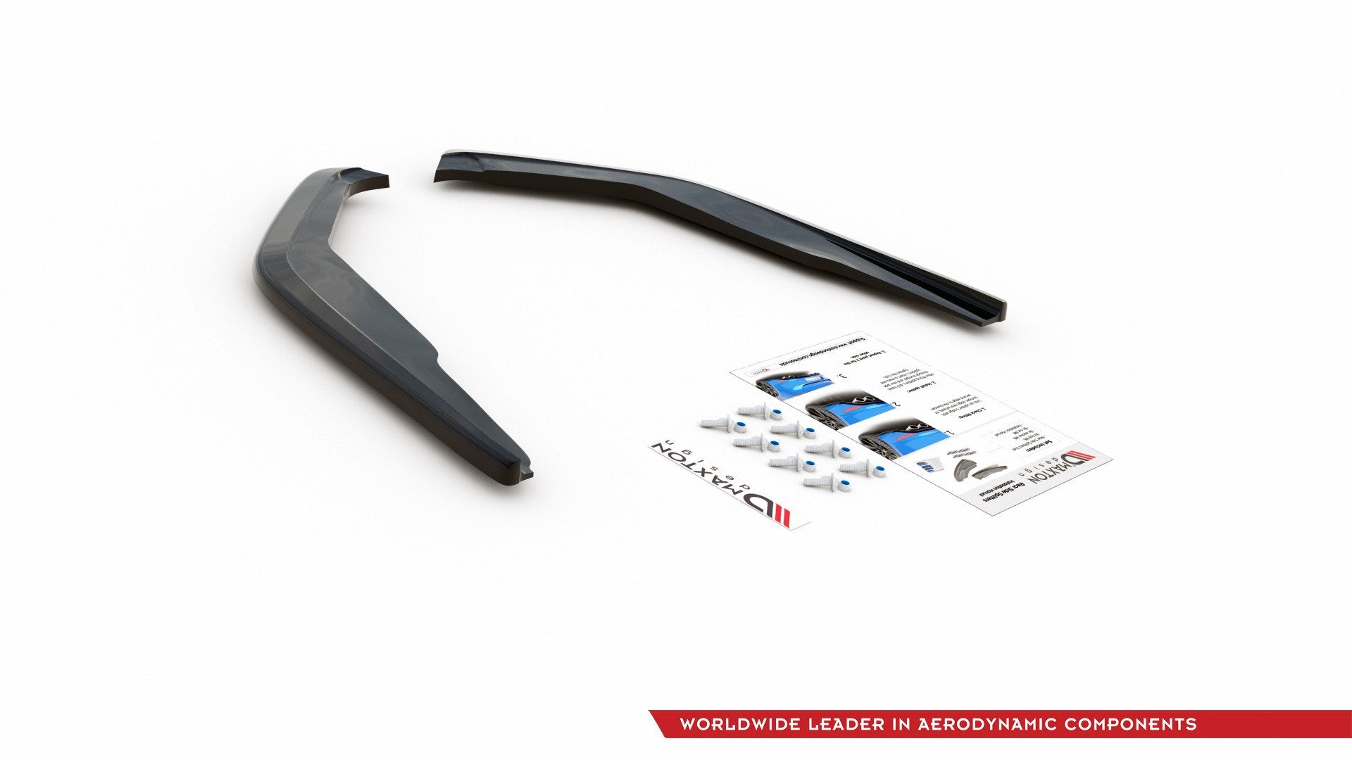 Heck Ansatz Flaps Diffusor für Toyota Corolla XII Limousine schwarz Hochglanz