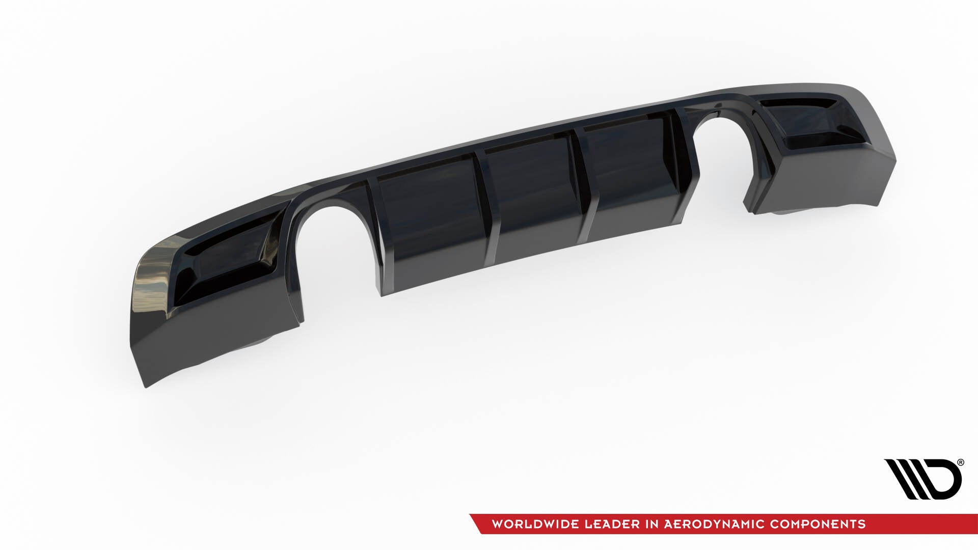 Diffusor Heck Ansatz für Audi TT S-Line 8S schwarz Hochglanz