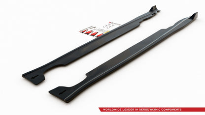 Seitenschweller Ansatz für Mini Countryman Mk1 JCW  schwarz matt