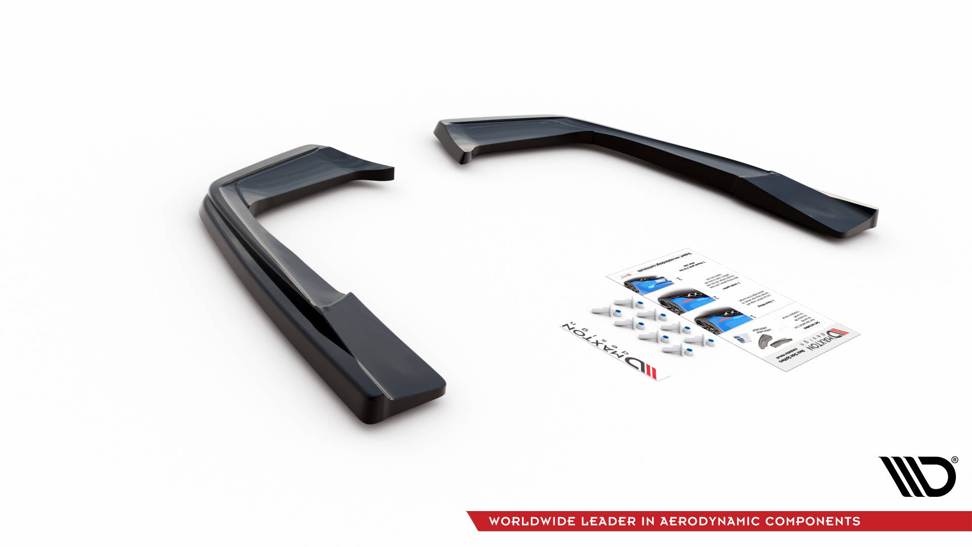 Heck Ansatz Flaps Diffusor für Mercedes-AMG C 63 AMG Coupe AMG Aero Pack C205 Facelift schwarz Hochglanz
