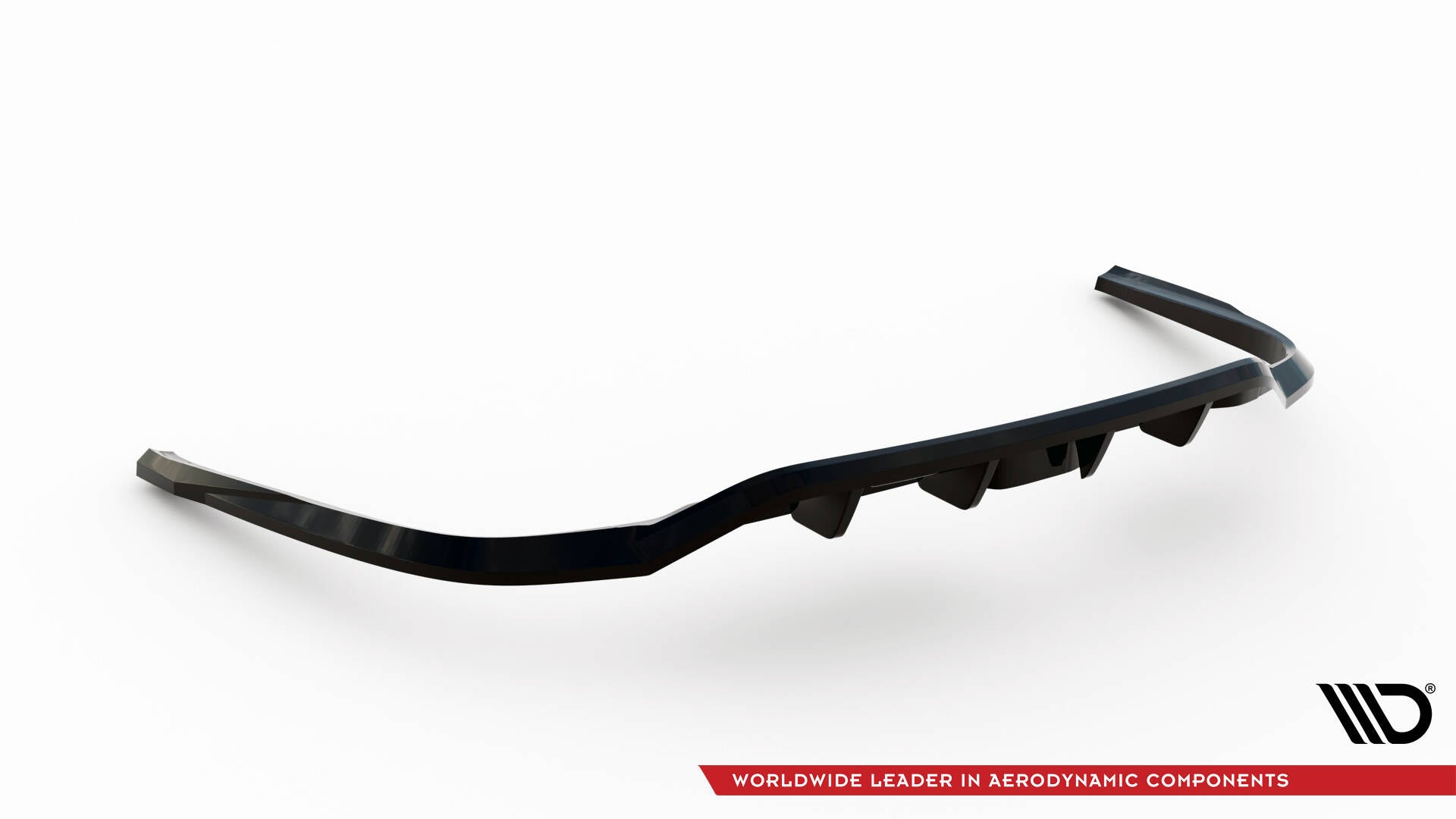 Mittlerer Cup Diffusor DTM Look Heck Ansatz für Audi A6 Allroad C8 schwarz Hochglanz