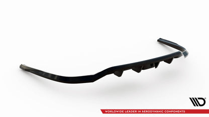 Mittlerer Cup Diffusor DTM Look Heck Ansatz für Audi A6 Allroad C8 schwarz Hochglanz