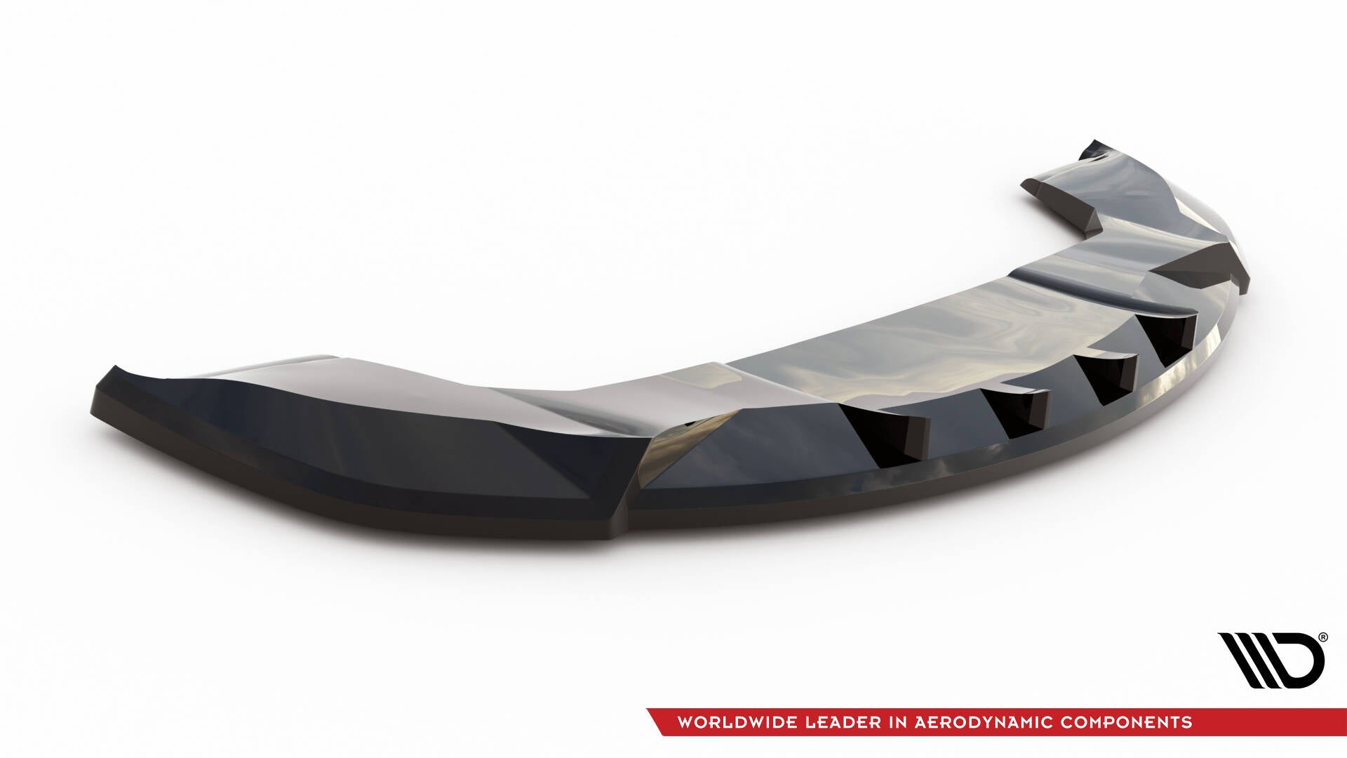 Front Ansatz V.2 für Tesla Model X Mk1 Facelift schwarz Hochglanz