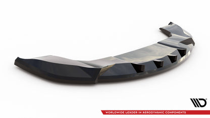 Front Ansatz V.2 für Tesla Model X Mk1 Facelift schwarz Hochglanz