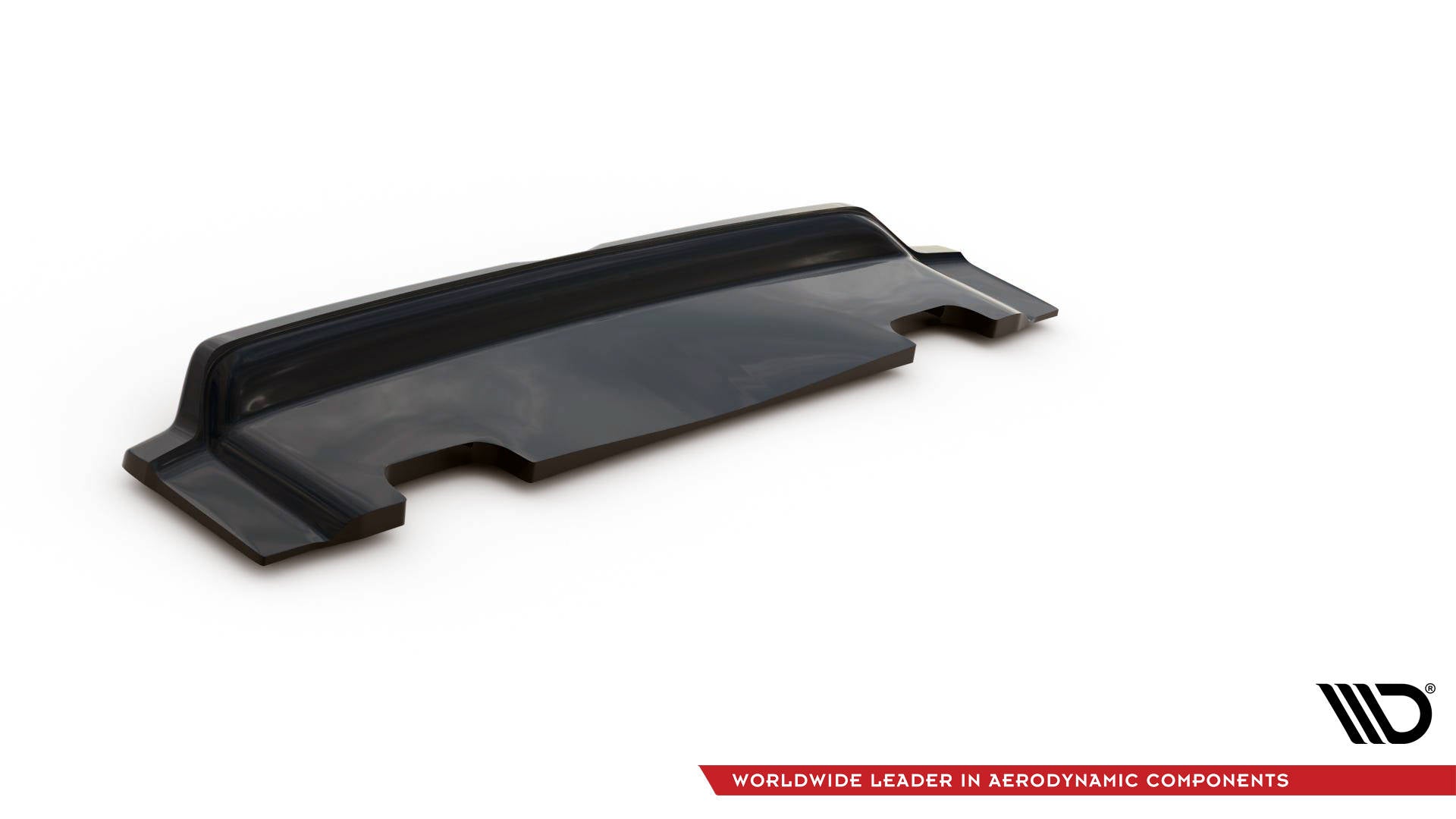 Mittlerer Cup Diffusor DTM Look Heck Ansatz V.2 für Volvo V90 Mk2 schwarz Hochglanz