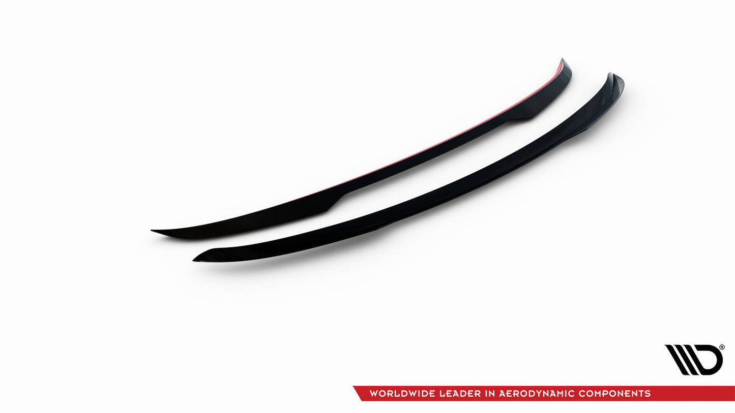 Spoiler CAP V.2 für Audi A6 Avant C7 schwarz Hochglanz