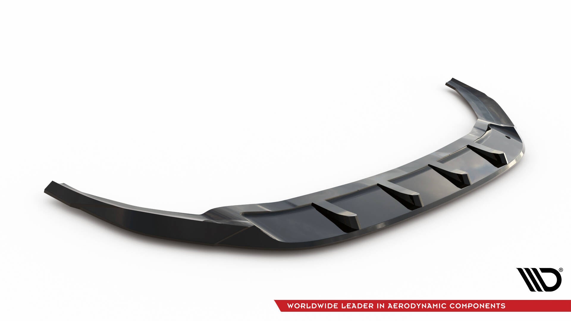 Front Ansatz V.6 für VW Golf R / R-Line Mk7 schwarz Hochglanz
