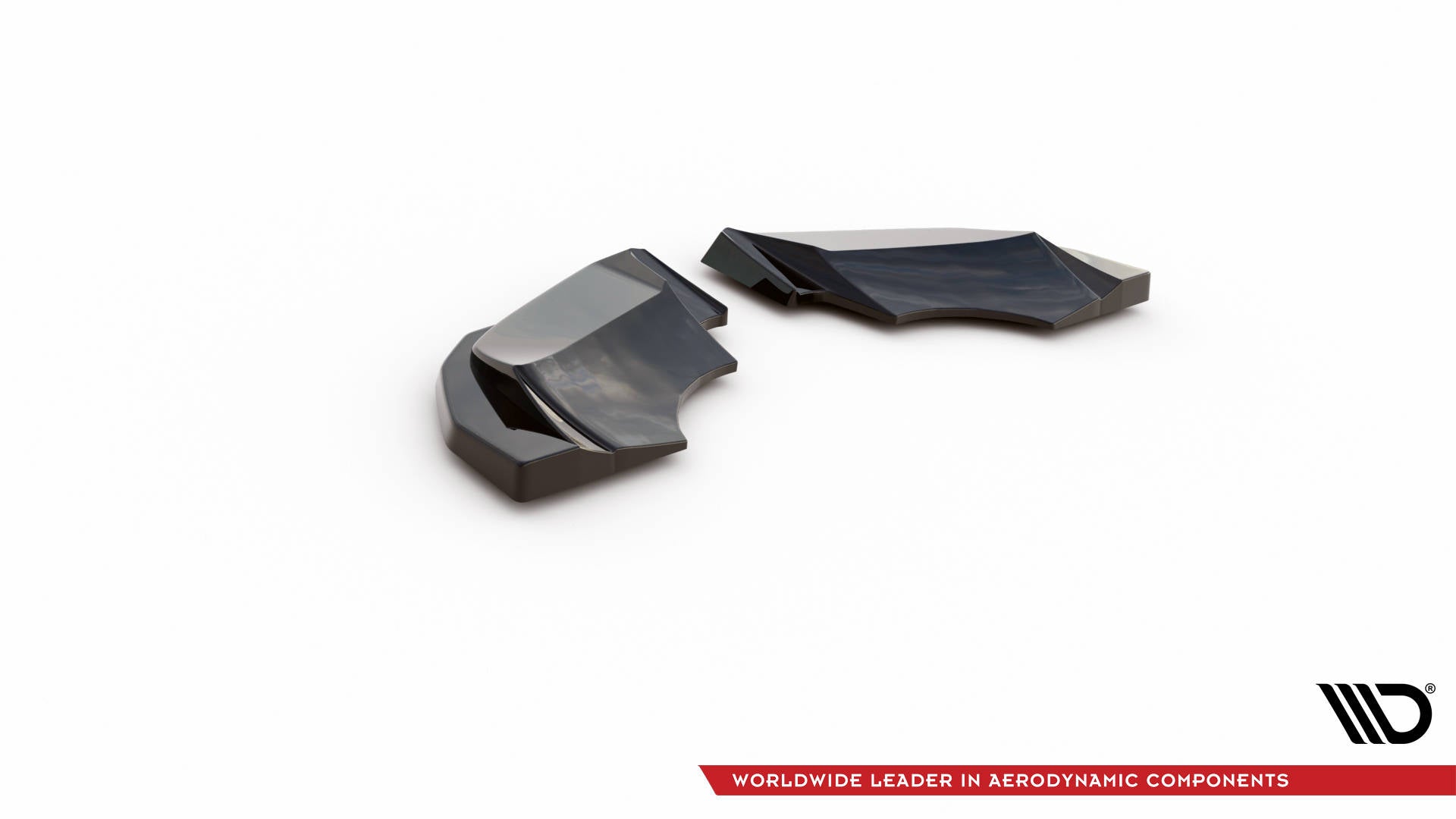 Heck Ansatz Flaps Diffusor für Audi R8 Mk2 Facelift schwarz Hochglanz