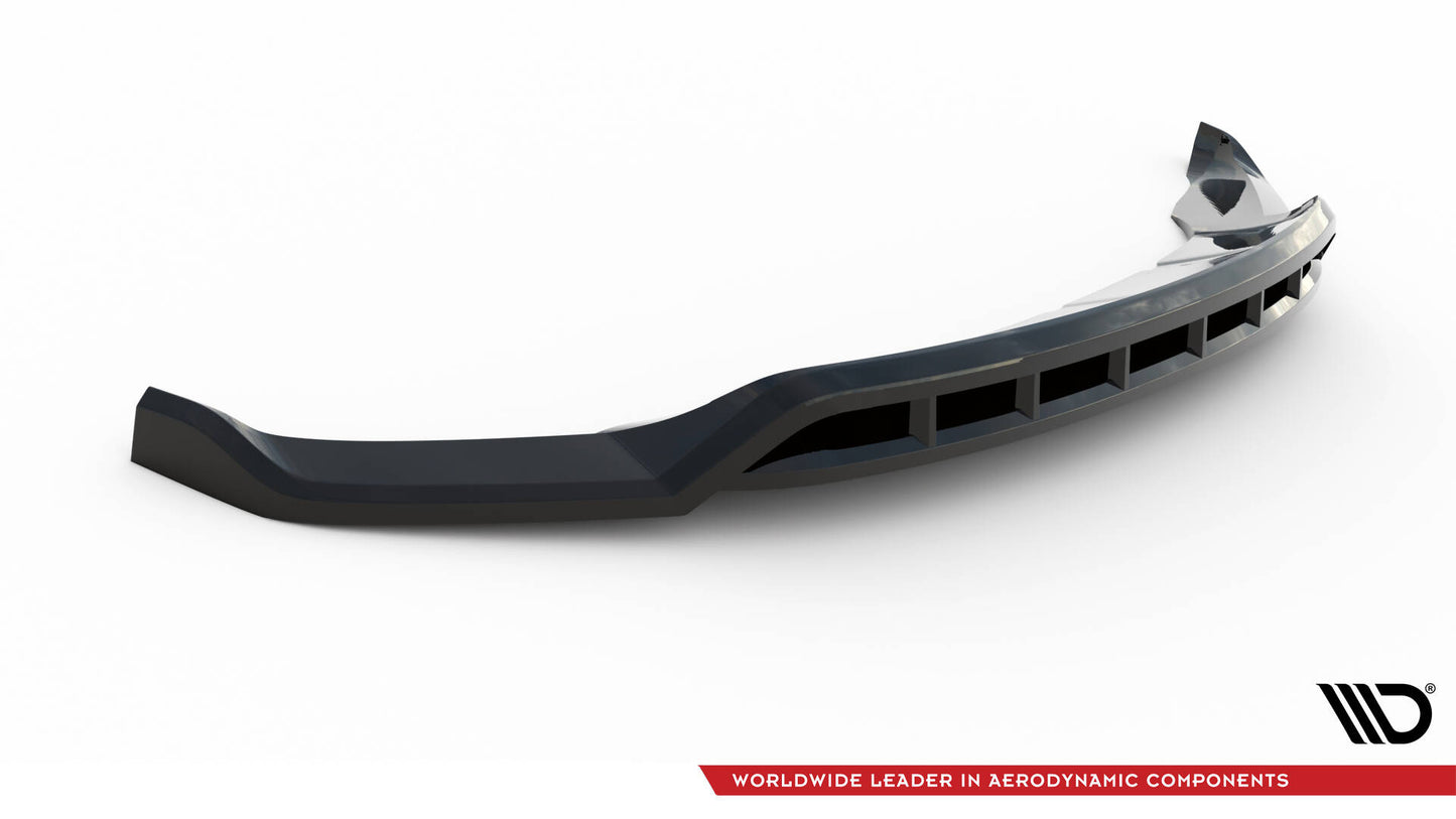 Front Ansatz V.3 für Porsche Macan Mk1 schwarz Hochglanz