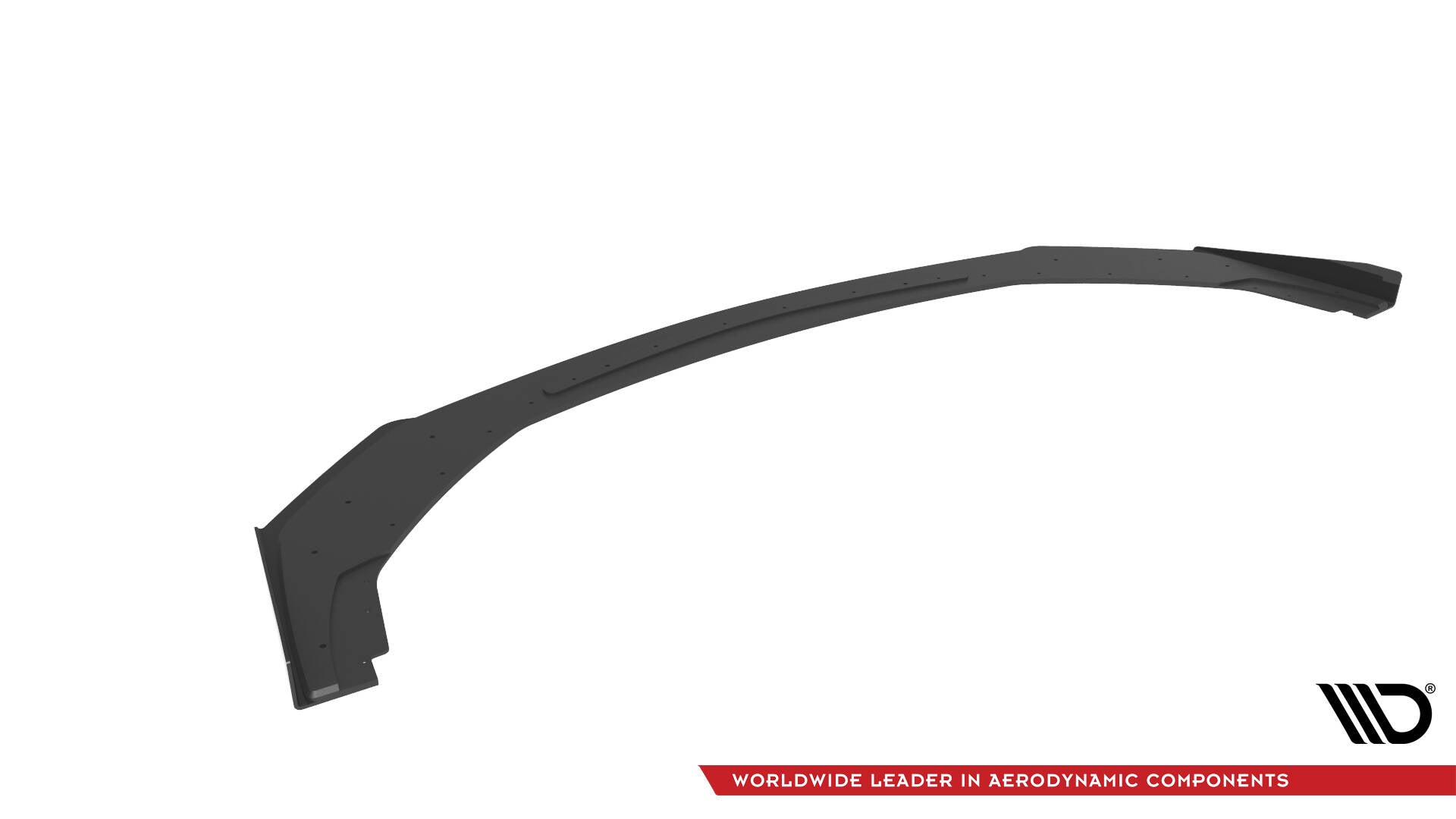 Street Pro Front Ansatz + Flaps für Ford Mustang GT Mk7 schwarz Hochglanz