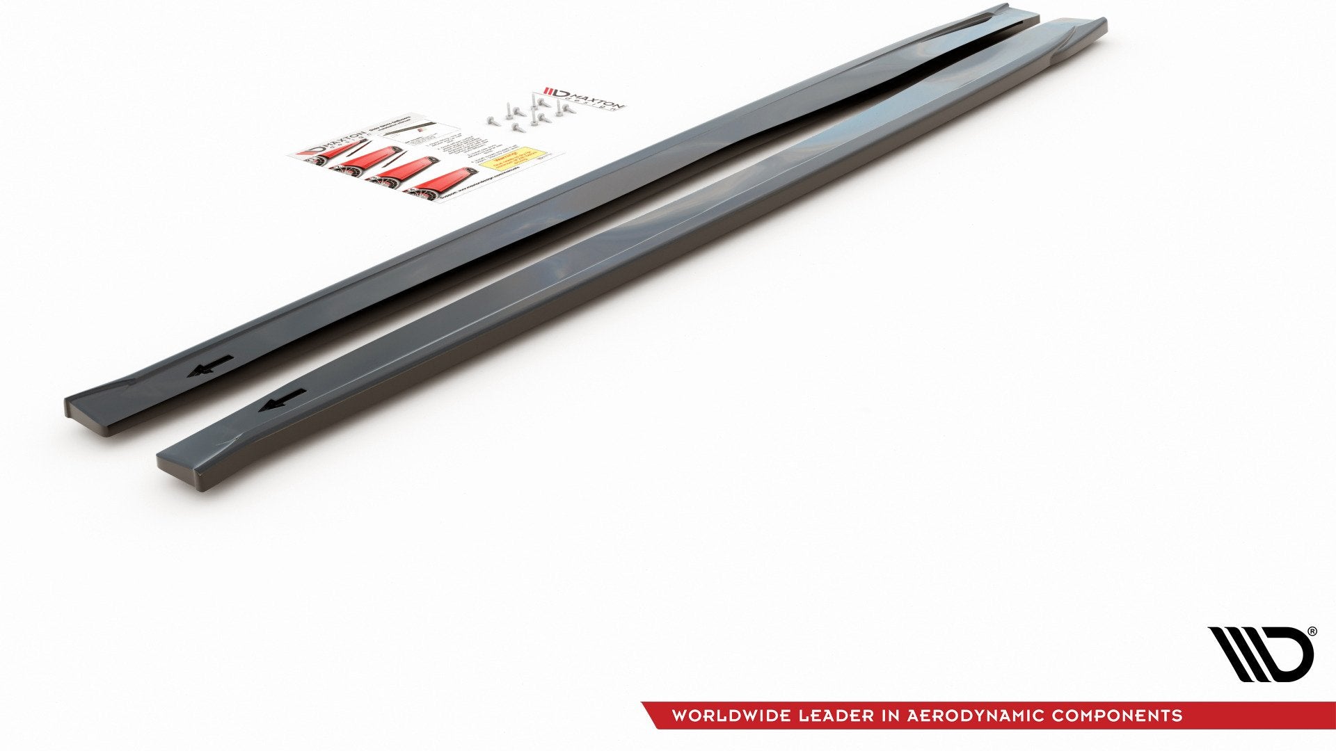 Seitenschweller Ansatz für Abarth 124 Spider  schwarz Hochglanz