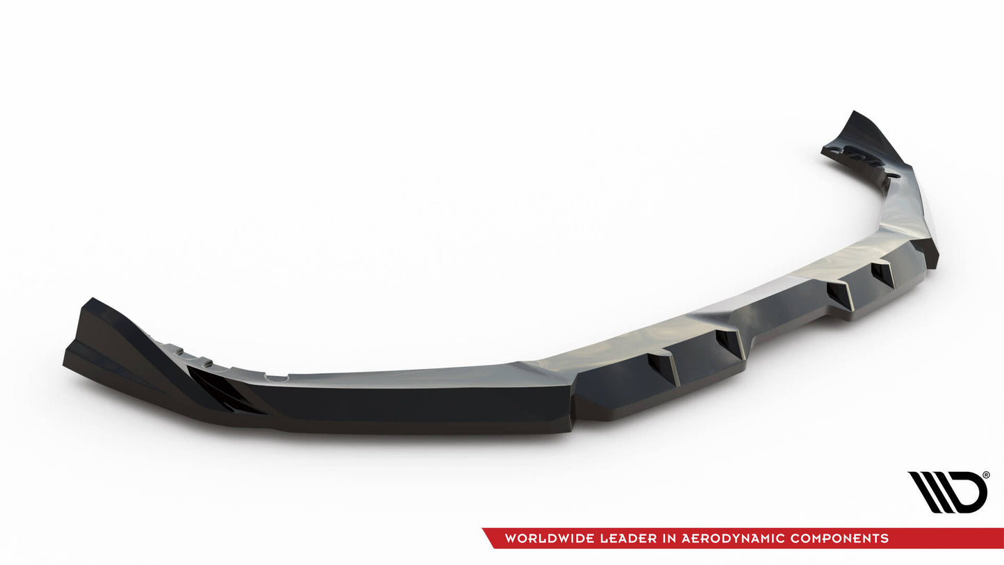 Front Ansatz V.1 für BMW X5 M F95 Facelift schwarz Hochglanz