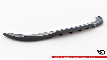 Mittlerer Cup Diffusor DTM Look Heck Ansatz für Mercedes-Benz A AMG-Line W176 Facelif schwarz Hochglanz