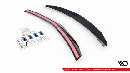 Spoiler CAP für Mercedes-Benz E63 AMG / AMG-Line / Standard Limousine W212 Facelift schwarz Hochglanz