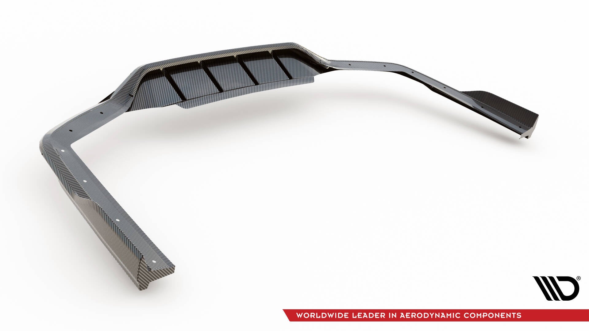 Prepreg Carbon Fiber Rear Splitter BMW 7 M-Paket G11 / G12 Facelift