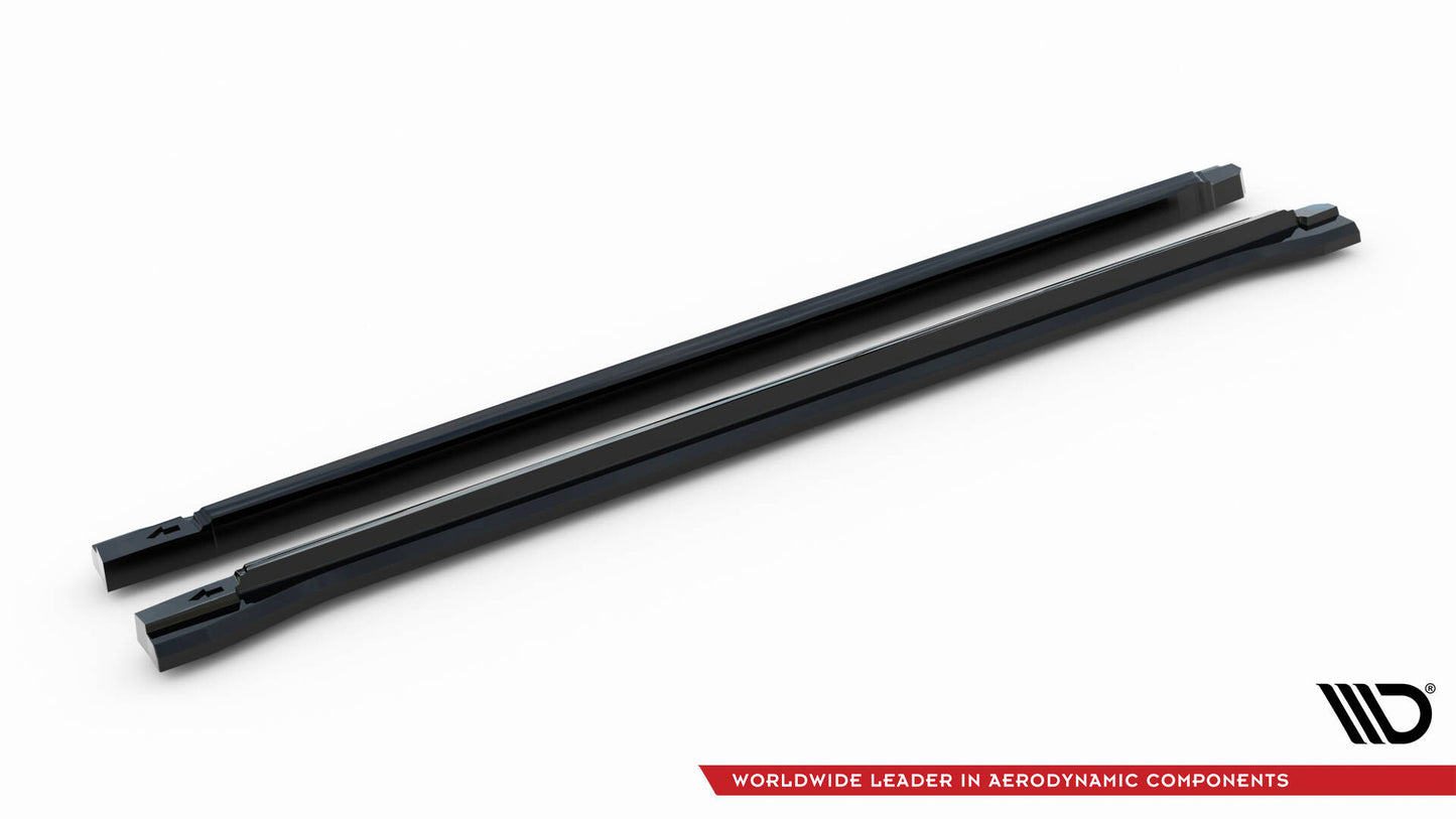 Seitenschweller Ansatz für Peugeot 3008 GT-Line Mk2 Facelift schwarz Hochglanz