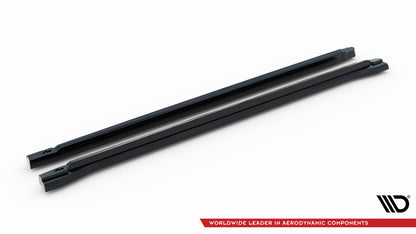 Seitenschweller Ansatz für Peugeot 3008 GT-Line Mk2 Facelift schwarz Hochglanz