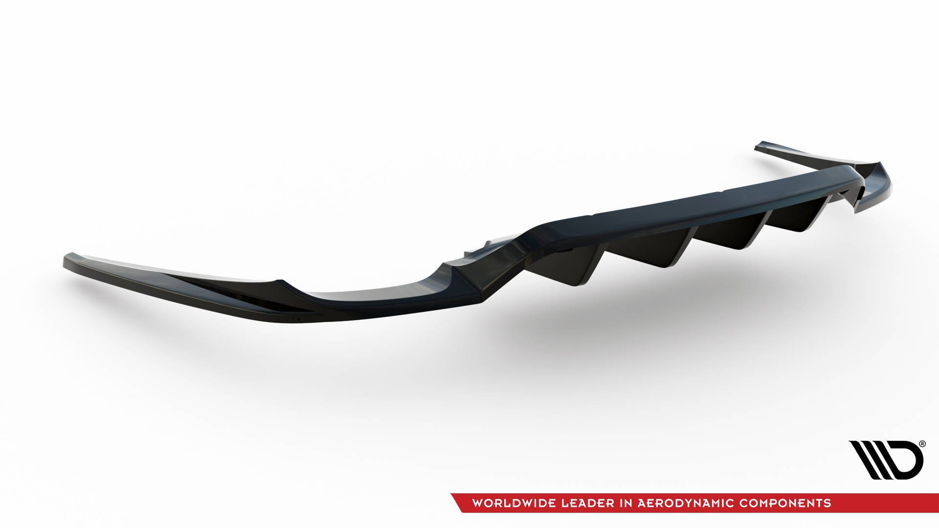 Mittlerer Cup Diffusor DTM Look Heck Ansatz für Porsche Panamera Turbo 970 schwarz Hochglanz