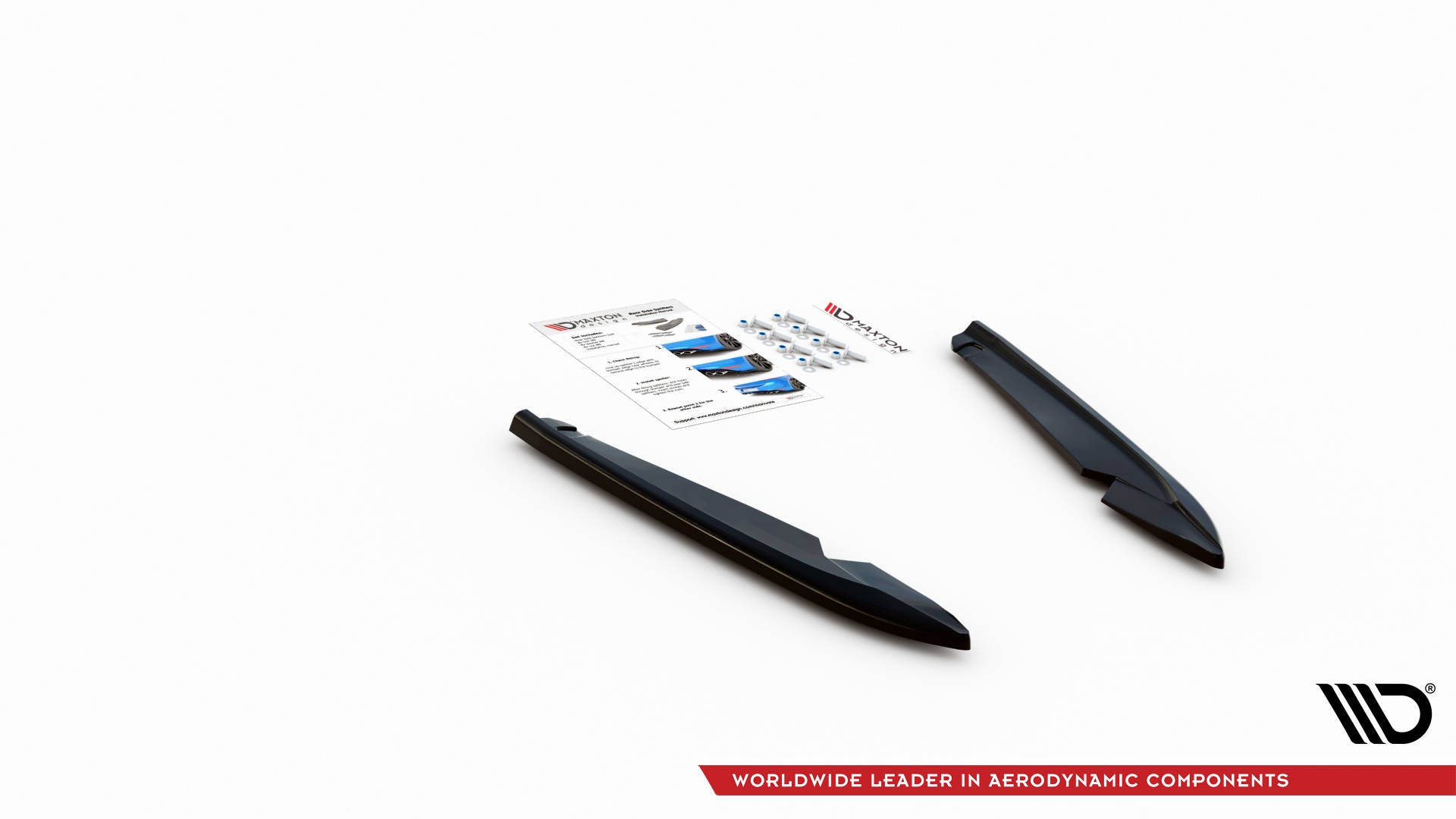 Heck Ansatz Flaps Diffusor V.2 für Seat Leon FR Sportstourer Mk3 schwarz Hochglanz