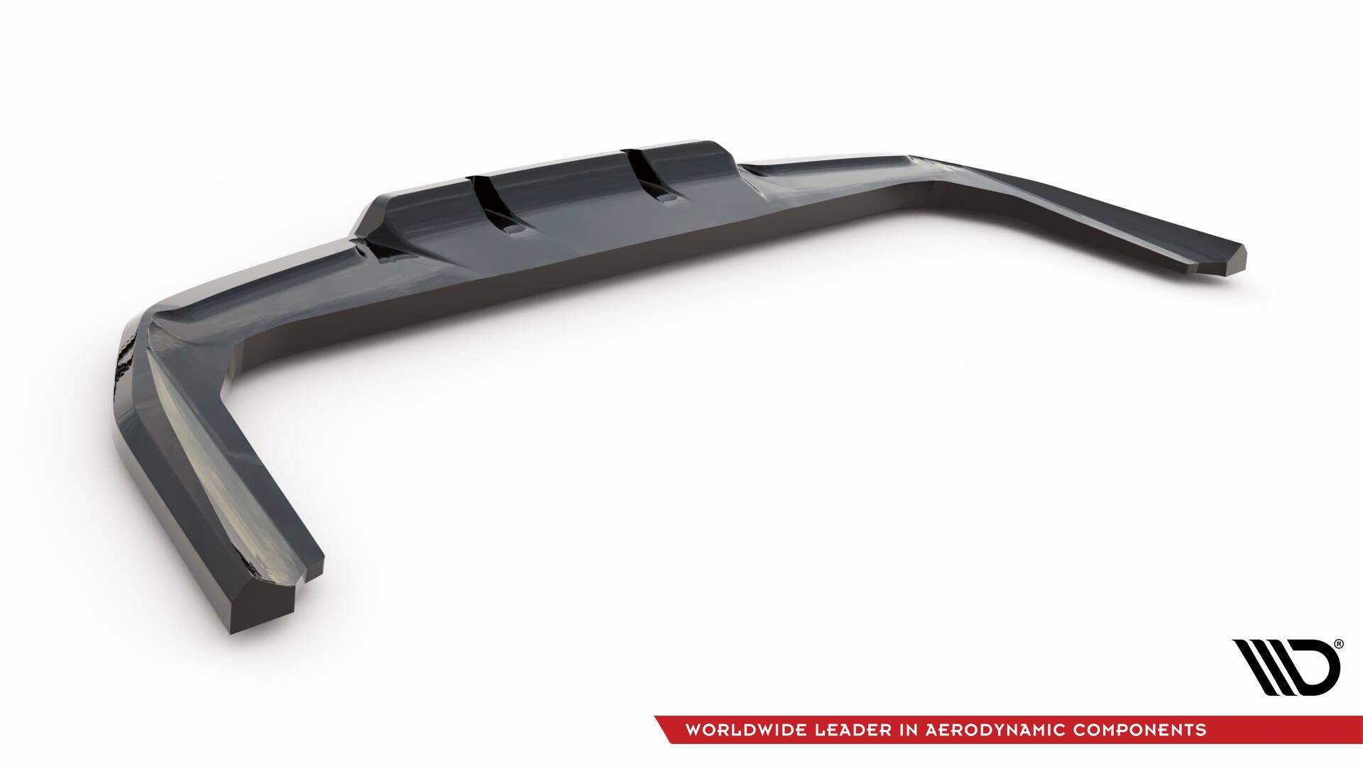Mittlerer Cup Diffusor DTM Look Heck Ansatz für BMW X1 M-Paket U11 schwarz Hochglanz