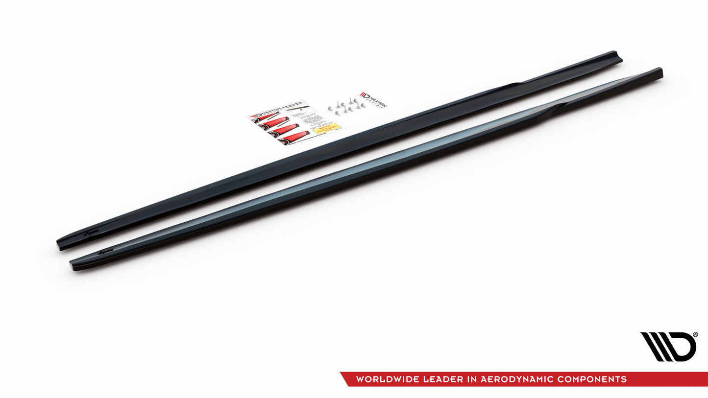 Seitenschweller Ansatz für V.1 für BMW 2 Gran Coupe M-Paket / M235i F44 schwarz Hochglanz